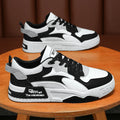 Zapatillas de deporte de otoño para hombre, zapatos de plataforma cómodos, zapatos vulcanizados con cordones de tendencia, Zapatillas informales blancas