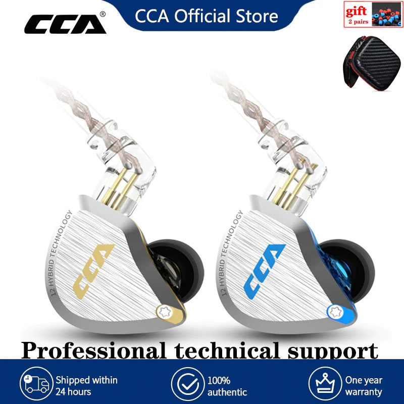 CCA C12 Auriculares Híbridos 12 Controladores