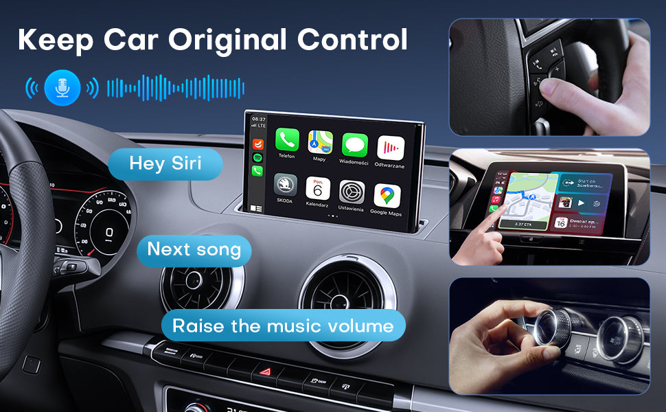 Dongle inalámbrico CarPlay y Android Auto, conexión automática rápida, Plug & Play compacto para iPhone/Android, USB/USB-C, sin retardo, negro (1