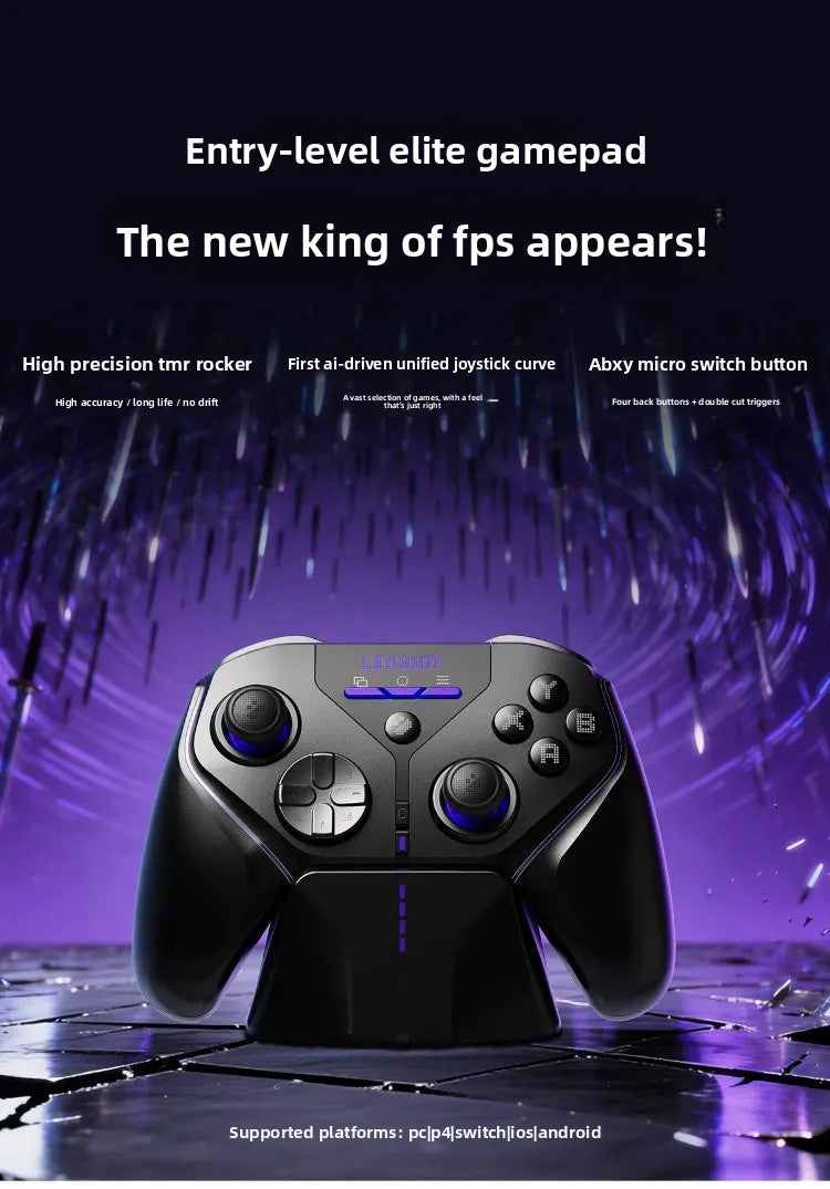 Control Inalámbrico para Juegos LeadJoy XENO Plus, Control de Movimiento FPS, Giroscopio, Joystick TMR, Compatible con PC, Switch2, Steam Deck, iOS, Android, Apex